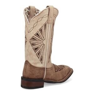 Dan Post‎ Lil' Kite Days cowboy boots kids size 2 tan/white NIB